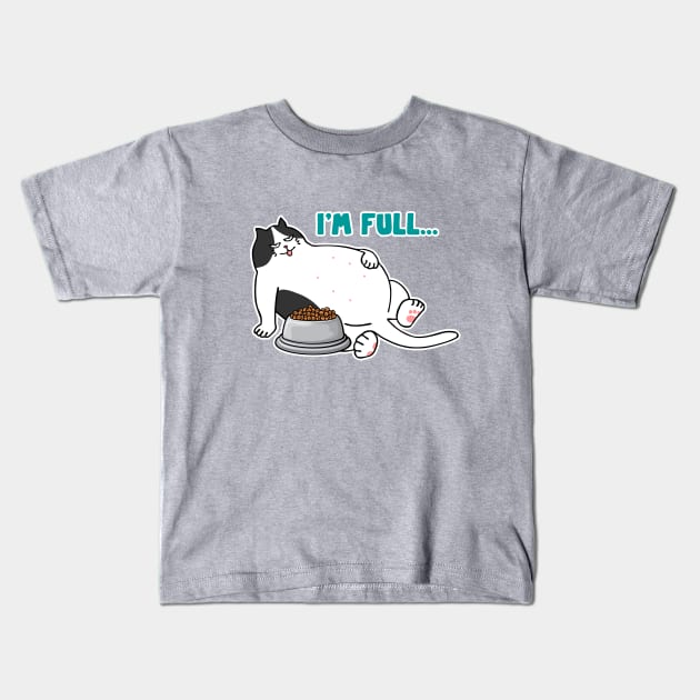 Fat cat Kids T-Shirt by My Happy-Design